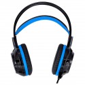 Fone De Ouvido Headset Gamer Taranis V2 P2 Com Microfone - Preto E Azul